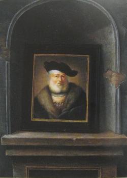 А.Э. Борни. Натюрморт-обманка с картиной Дитриха в каменной нише. 1778 А.Э. Борни. Натюрморт-обманка с картиной Дитриха в каменной нише. 1778